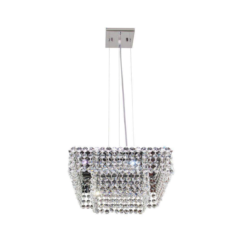 Pendente Bronzearte 8 Lâmpadas Milano 38141V2 G9 Transparente