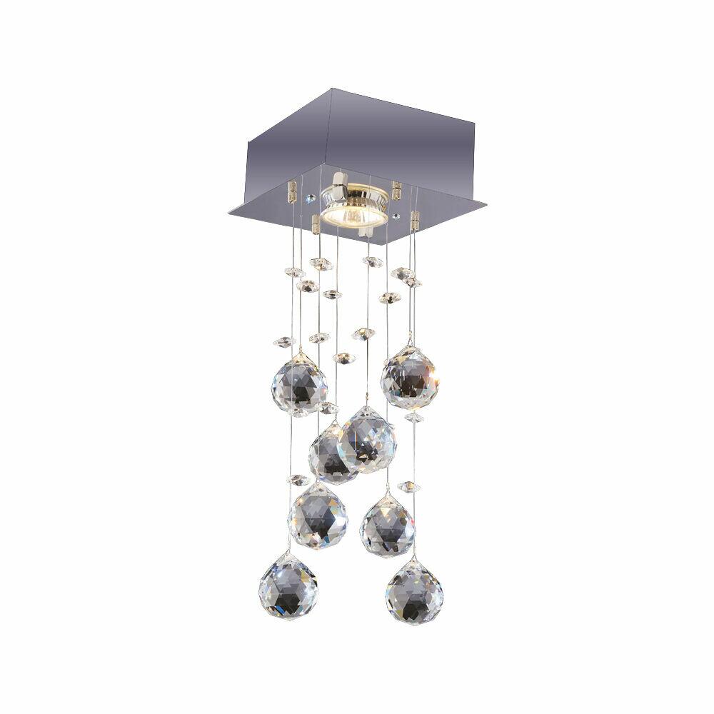 Plafon Bronzearte 1 Lâmpada Brilhante 30948 GU10 Cinza Escuro