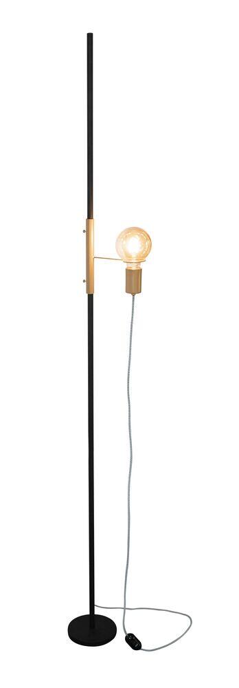 Luminária de Coluna Blumenau Iluminação Flex 1 Lâmpada E27 Preto