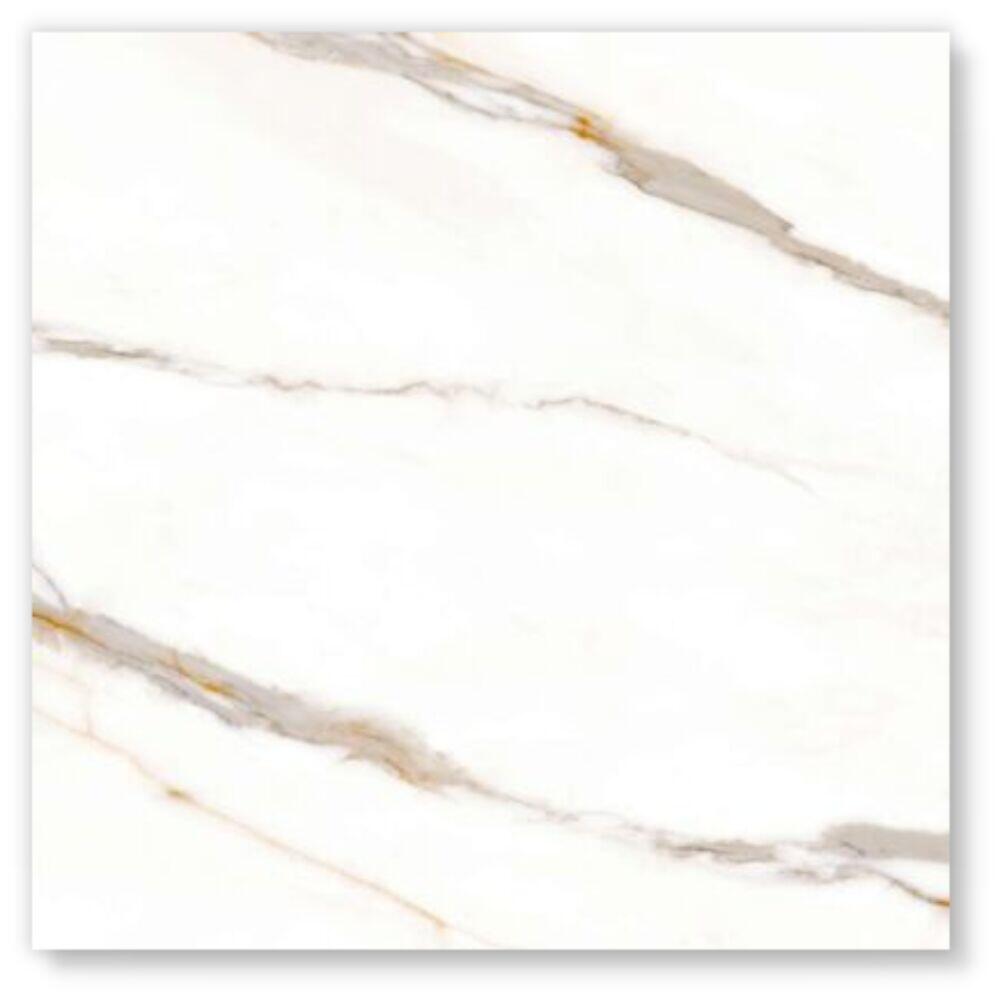 Piso Cerâmico Sicilia Plus Branco Retificado Polido 74x74 Ilhabella