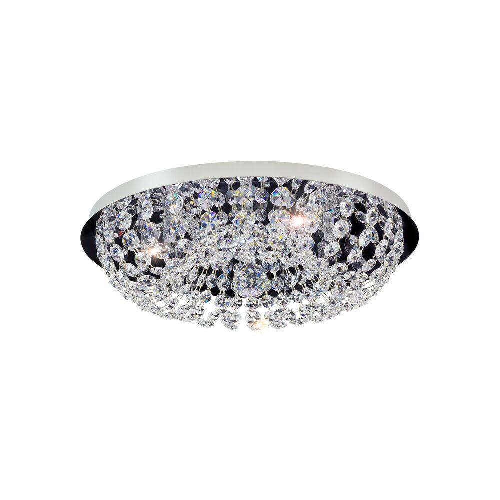 Plafon Bronzearte para 6 Lâmpadas Royal G9 Inox