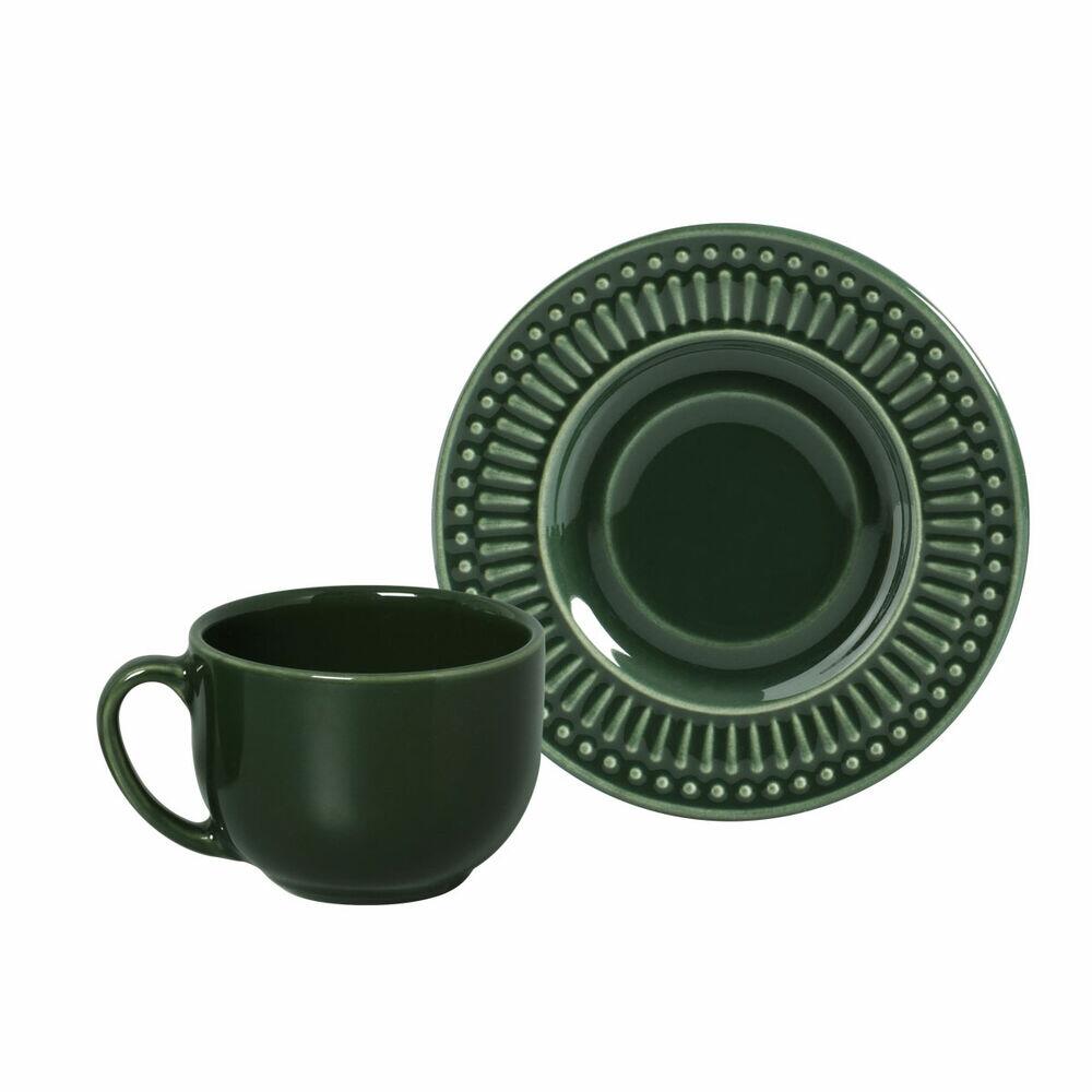 Xícara de Chá Roma Botânico 161ml Verde Porto Brasil