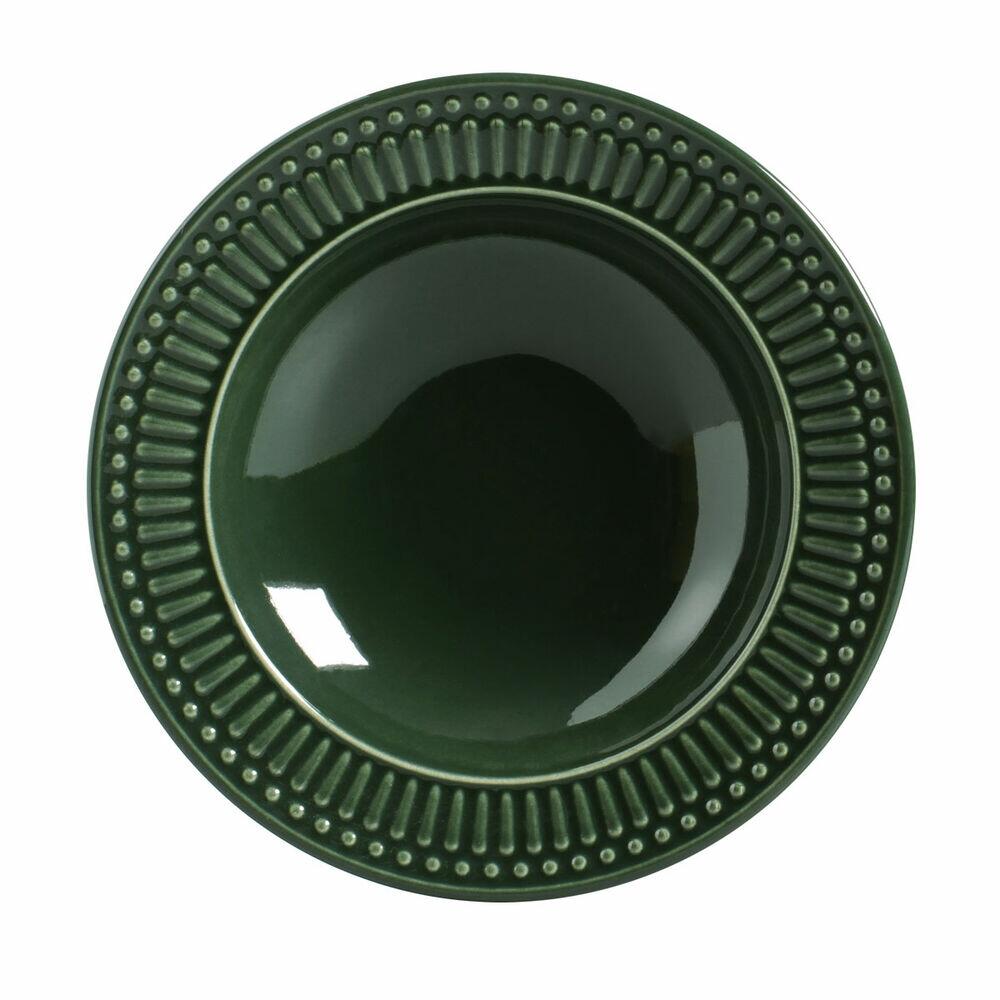 Prato Fundo Porto Brasil Roma 22cm Verde Botânico