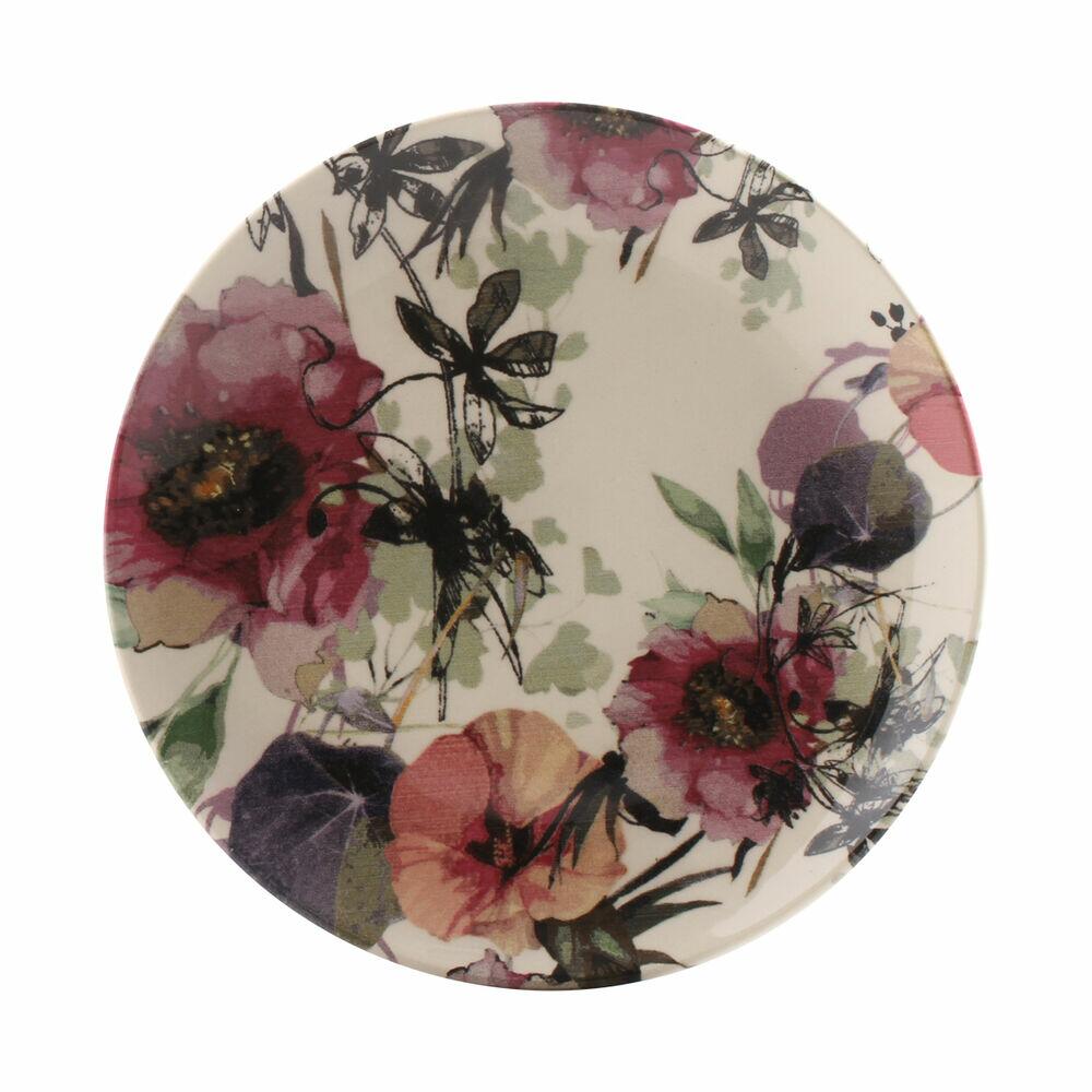 Prato de Sobremesa Porto Brasil Coup Angie 20,5cm Estampado