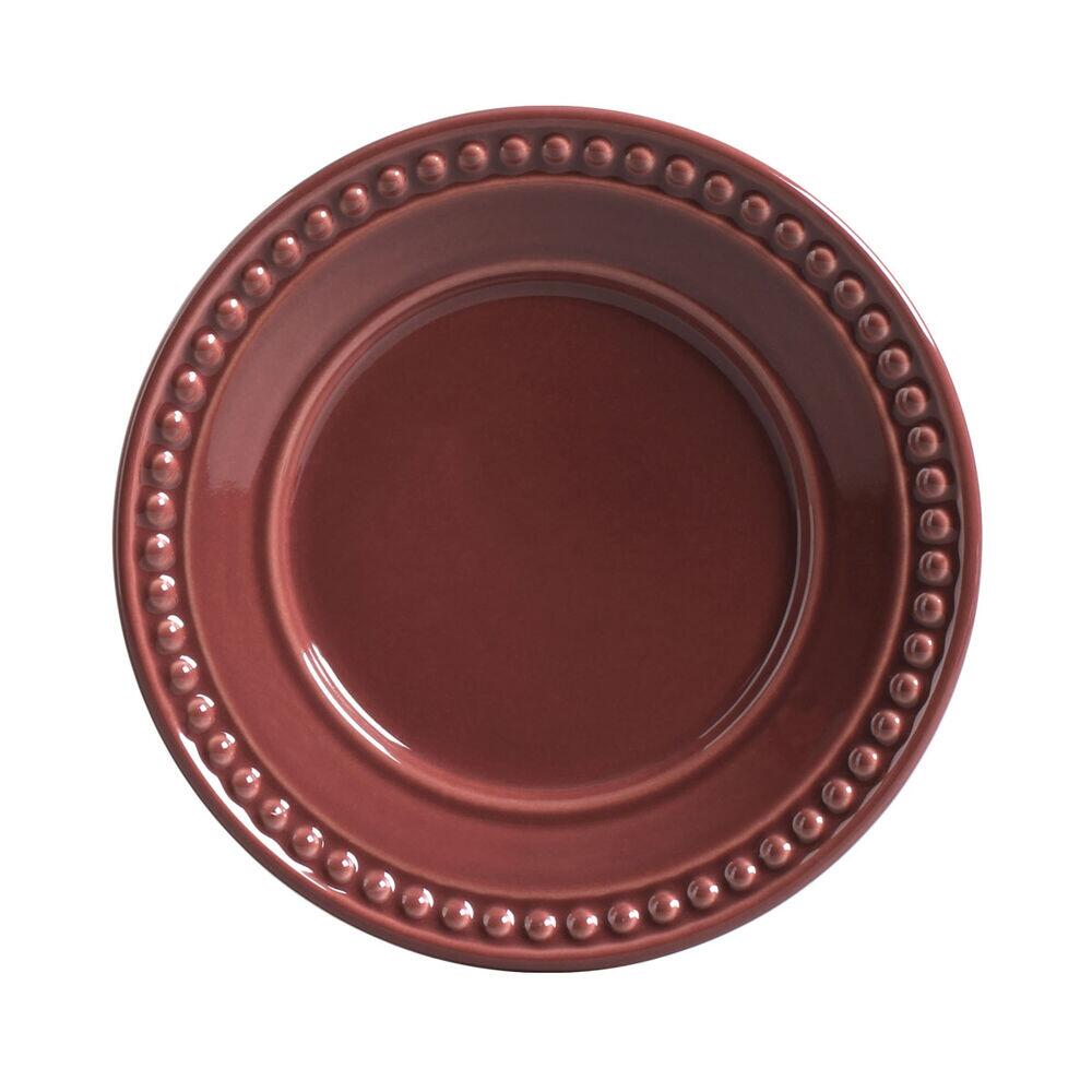 Prato de Sobremesa Porto Brasil Atenas 20,5cm Roxo