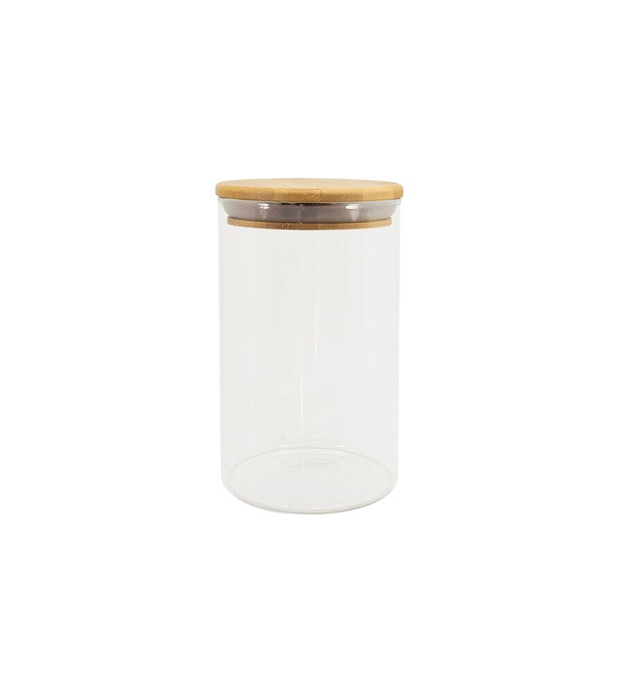 Pote de Vidro Hermético Cotidiana 1,1L Oikos Bambu Natural