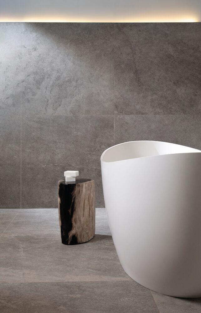 Porcelanato Moss Grey Retificado Natural 90x90 Portobello