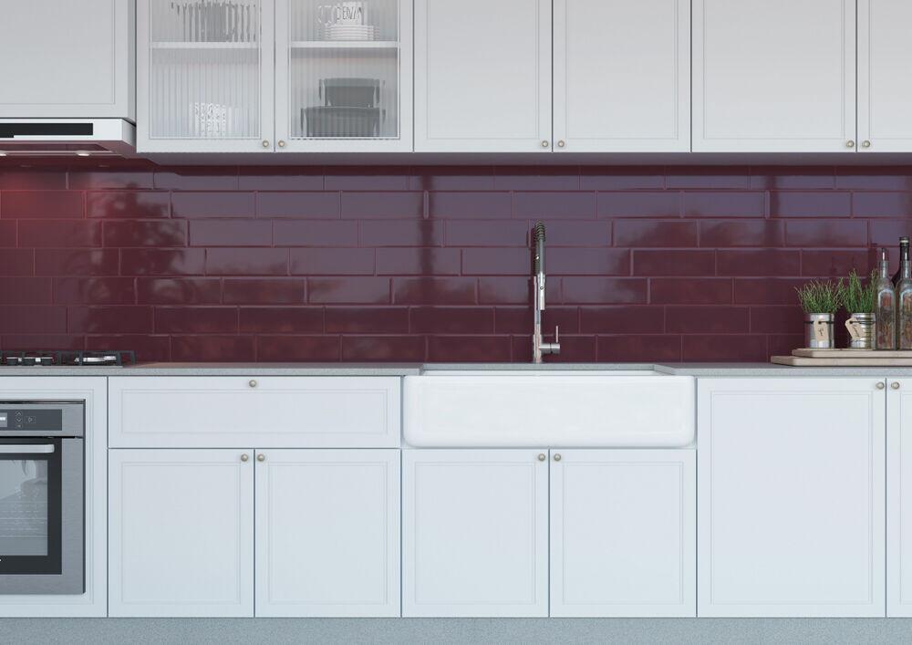Revestimento Parede Eliane Linear Rose 10x30cm Bold
