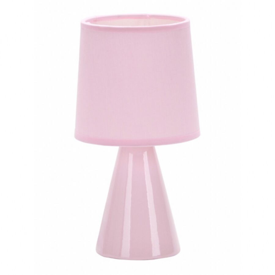 Abajur 1 Lâmpada Pottery E27 25cm Rosa Taschibra