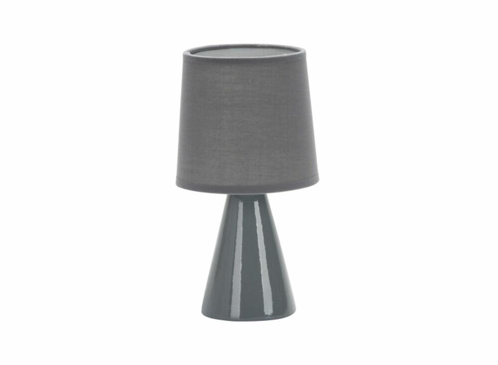 Abajur 1 Lâmpada Pottery E27 25cm Cinza Taschibra