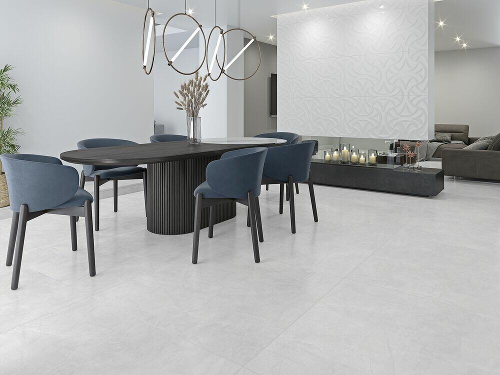 Porcelanato Pulpis Retificado Acetinado White 121x121 Damme
