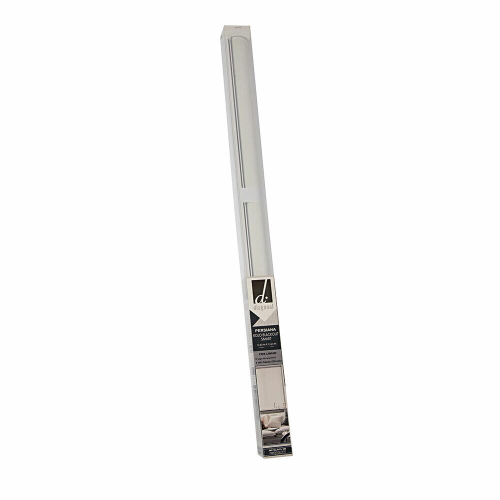 Persiana Rolo Blackout Smart Linho 80x260cm Diagonal