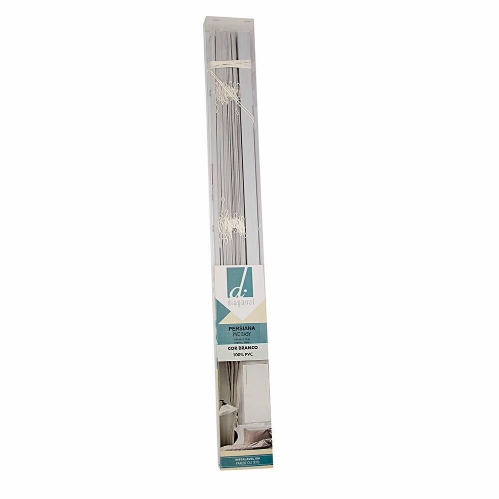 Persiana PVC Diagonal 80x220cm Branco