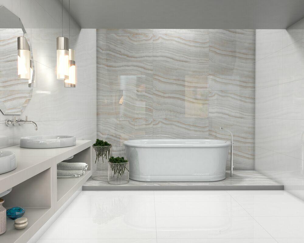 Porcelanato Branco Retificado Polido 82x82 Damme