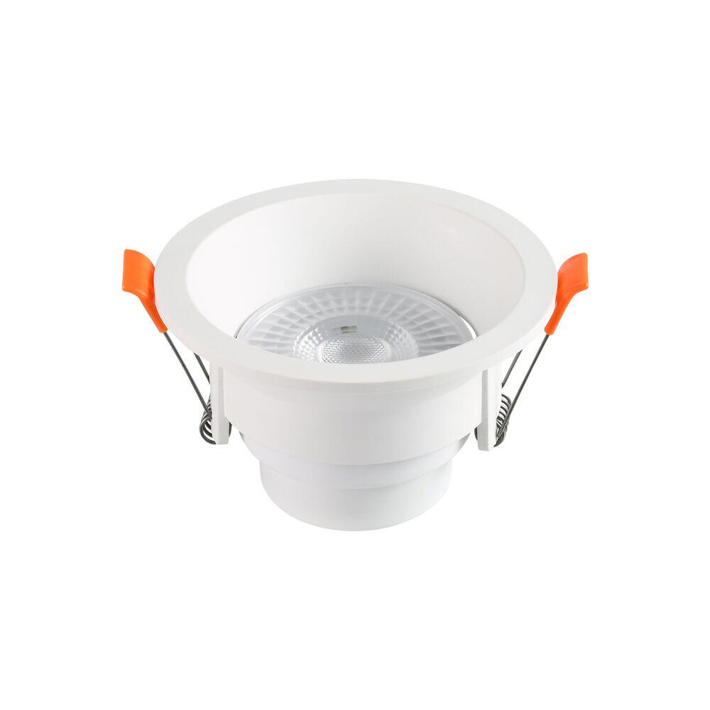 Spot Recuado Embutir LED Redondo Branco 6w 6.500k Luz Branco Frio Blumenau Iluminação