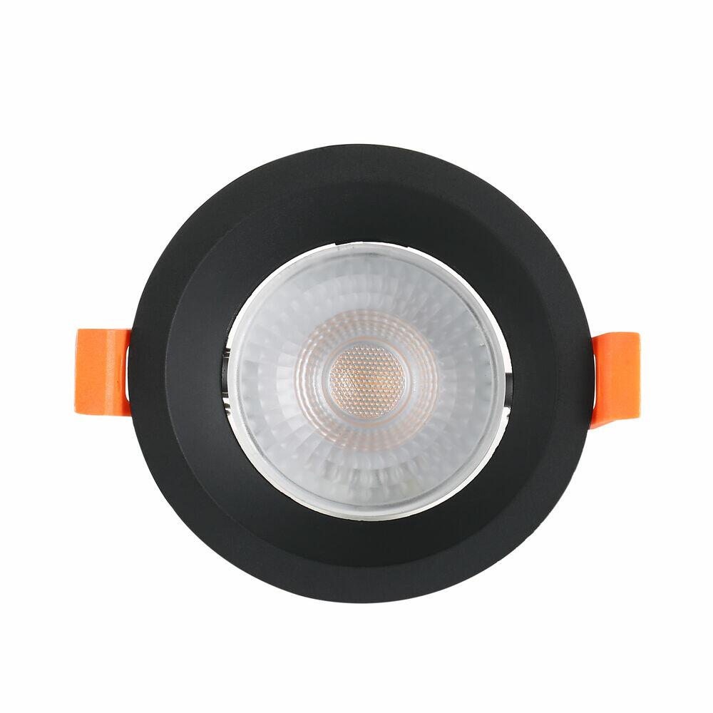 Spot LED de Embutir Blumenau Iluminação Recuado 6W 4100K Preto Redondo Bivolt