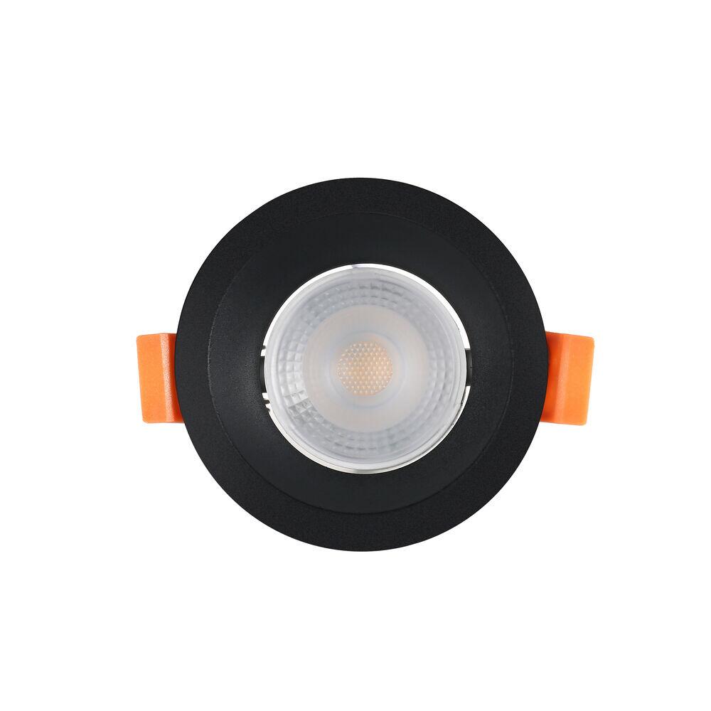 Spot Recuado Embutir LED Redondo Preto 3w 6.500k Luz Branco Frio Blumenau Iluminação