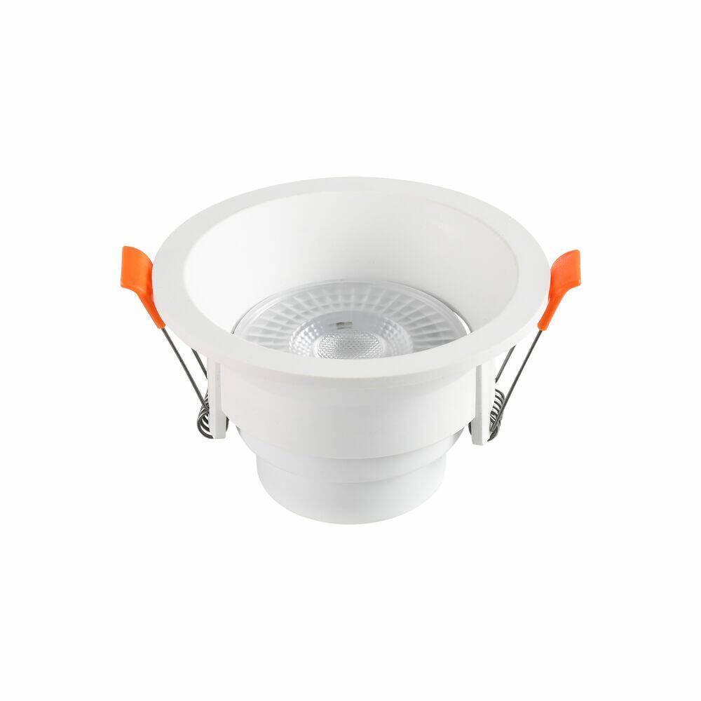 Spot Recuado Embutir LED Redondo Branco 6w 3.000k Luz Branco Quente Blumenau Iluminação