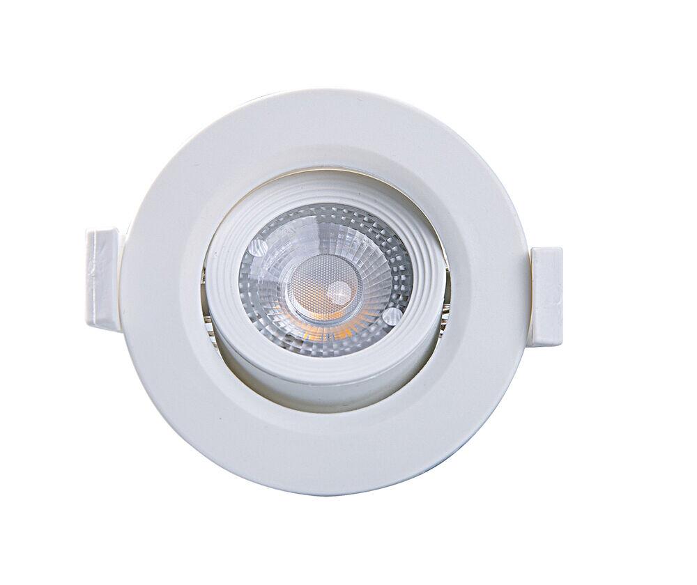 Spot LED Alltop MR11 3W 3000K Branco Redondo Bivolt Luz Amarela Taschibra