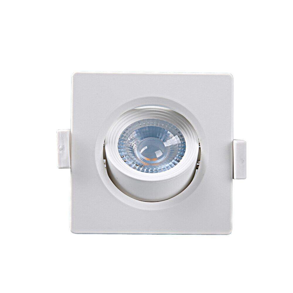 Spot LED Alltop MR16 5W 3000K  Quadrado Bivolt Luz Amarela Taschibra