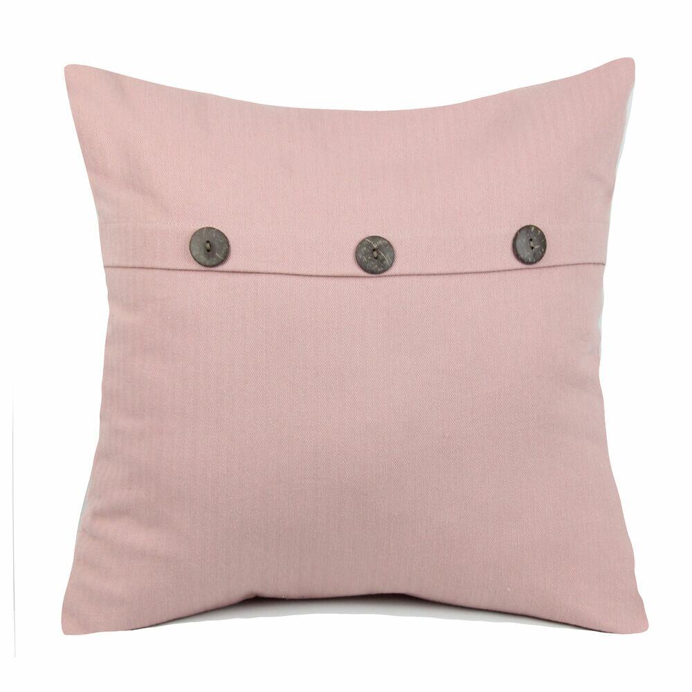 Almofada  Maués Cotton 45x45cm Rosa Diagonal