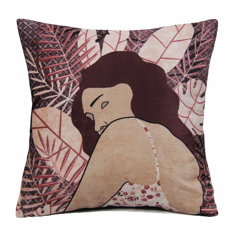 Almofada Nature Metallic Chenille 45x45cm Diagonal