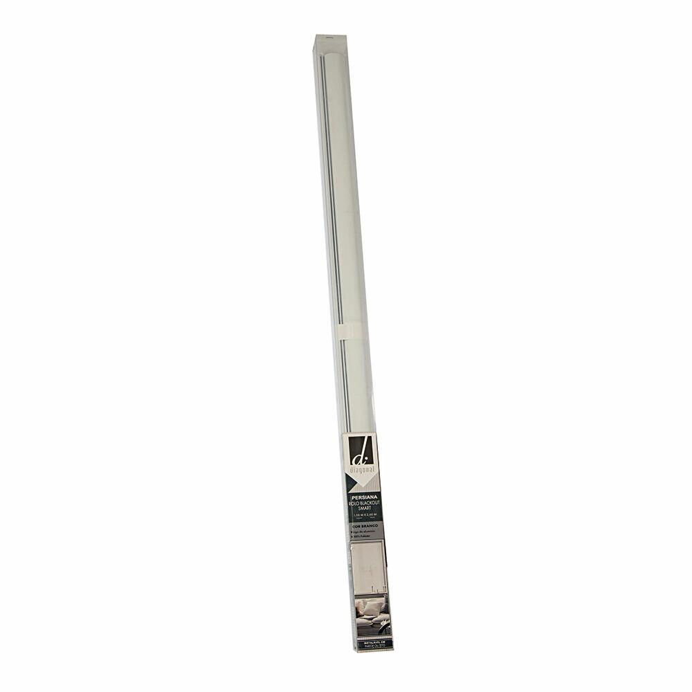 Persiana Rolo Blackout 100x260cm Smart Branco Diagonal