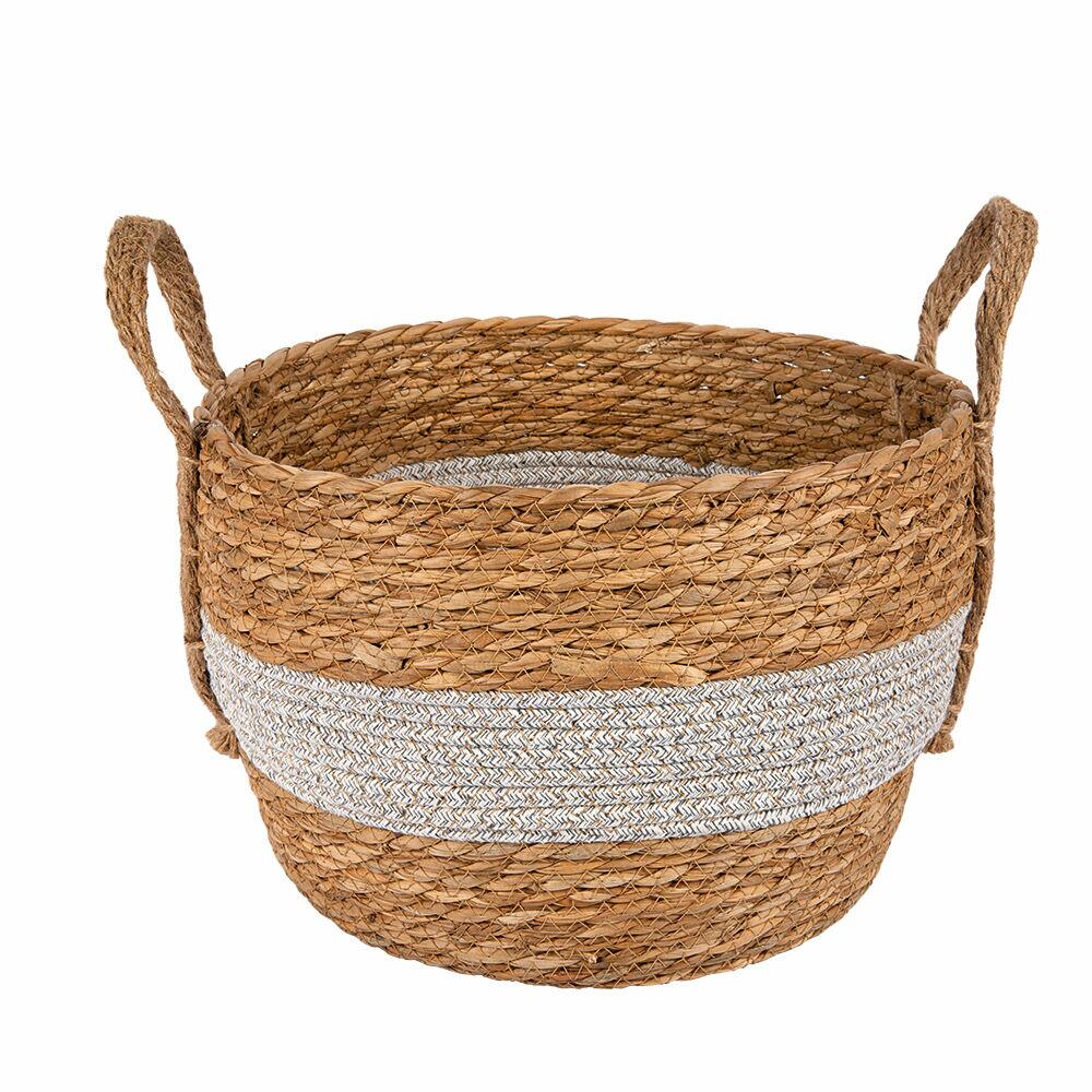 Cesta Decorativa Trynit 30cm Natural Diagonal