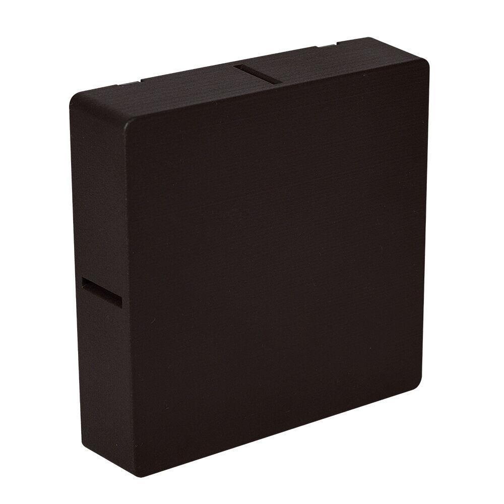 Arandela Iluminação Clean Cross 6W Marrom Blumenau