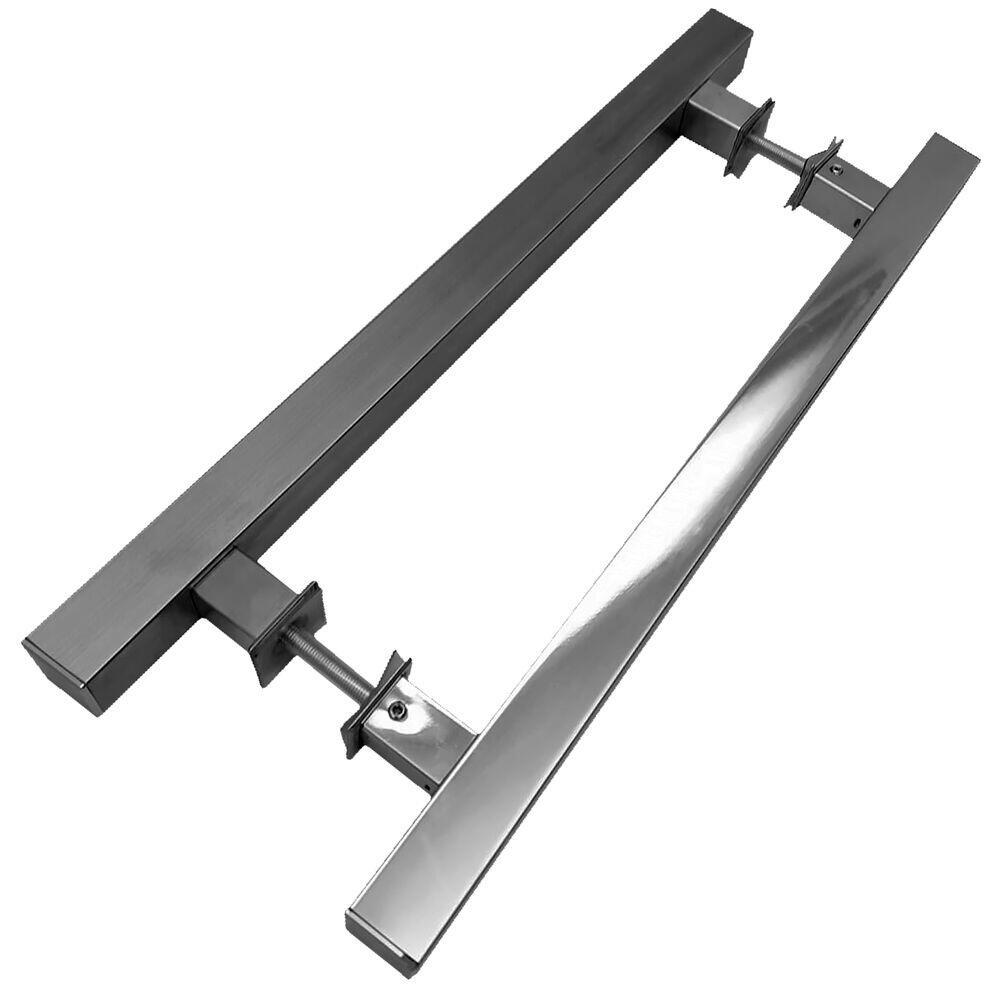 Puxador Geris Quadratto Eco 40cm Aço Polido