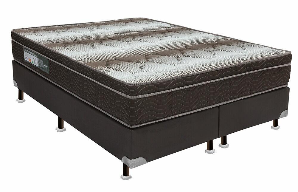 Colchão Ortobom Light Ortopédico Queen 158x198x24cm Marrom/Branco