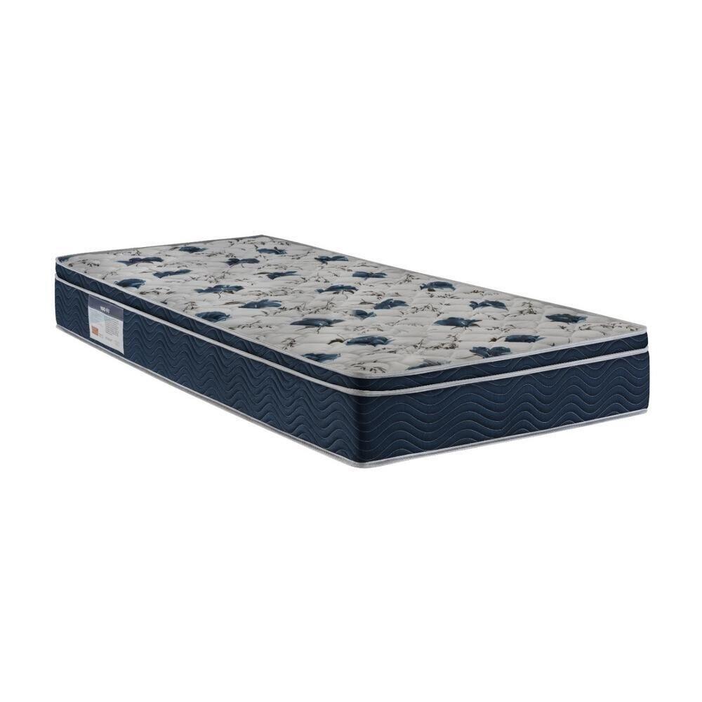 Colchão Ortobom ISO Ortopillow Solteiro 78x188x28cm Azul/Branco