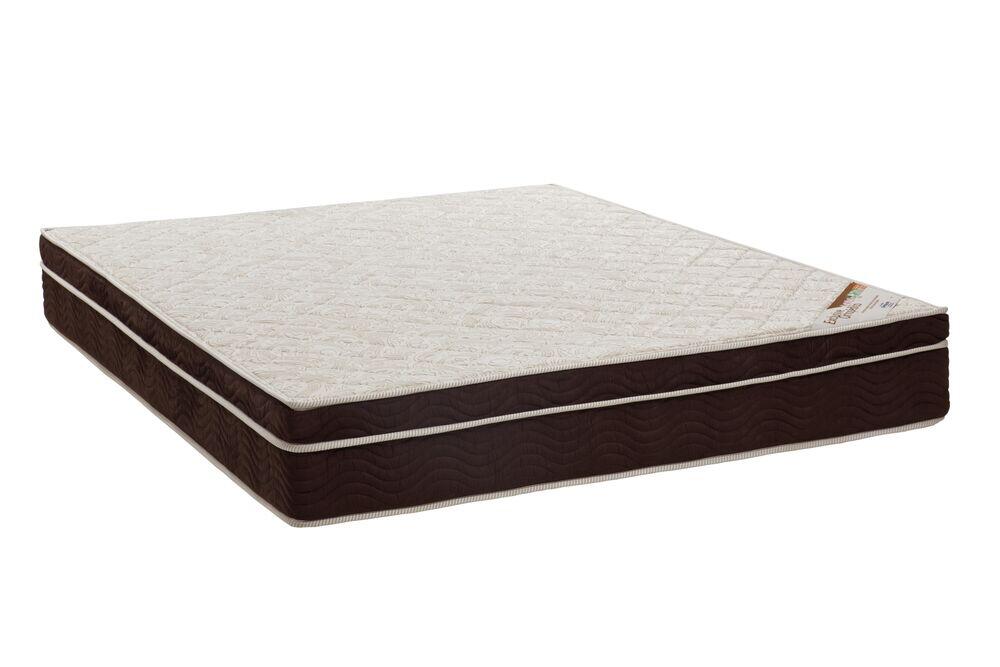 Colchão Ortobom Excelente Ortopédico Queen 158x198x27cm Marrom/Branco