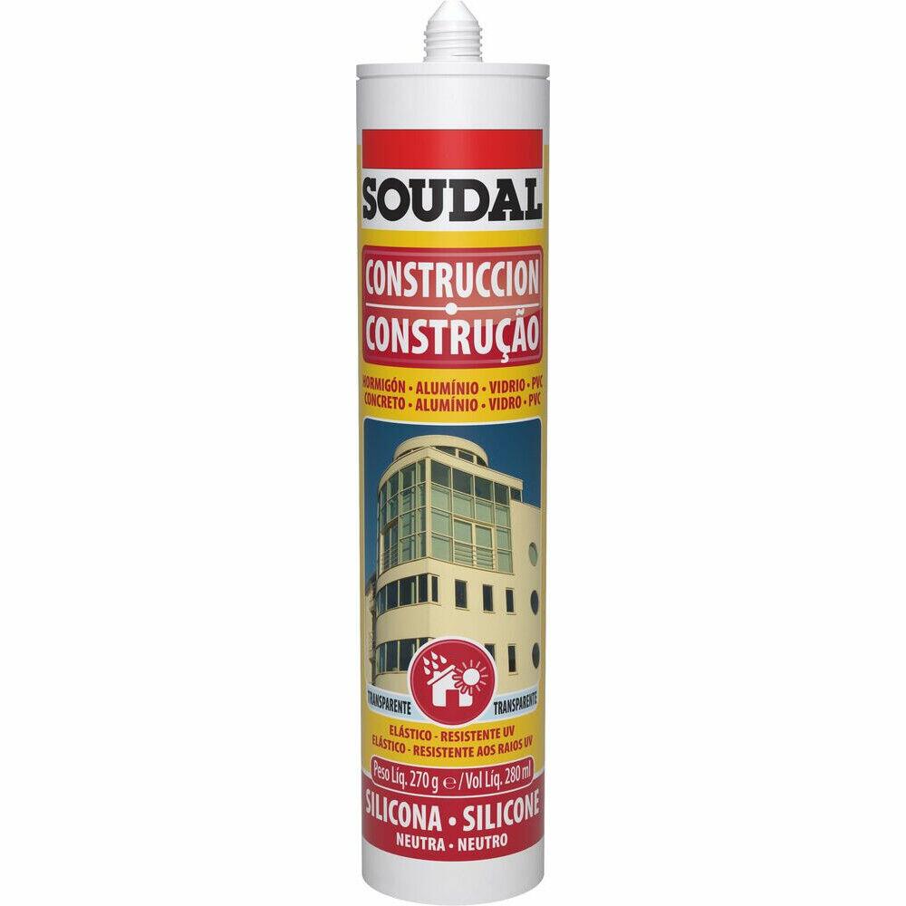 Silicone Neutro Construção Soudal 280ml Transparente