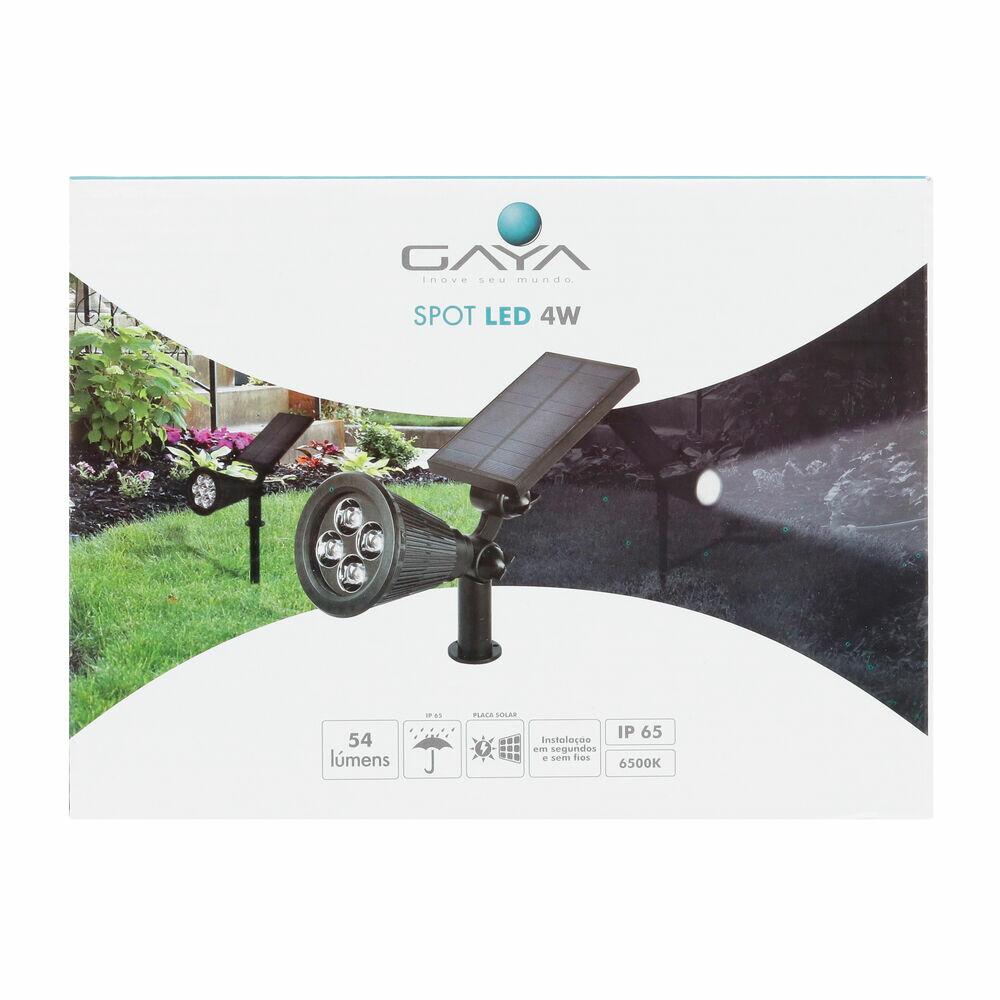 Espeto jardim Direcionável 4W  6500K Bivolt Luz Branca Gaya