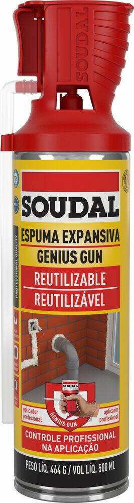 Espuma Expansiva Soudal Genius Gun 500ml Natural