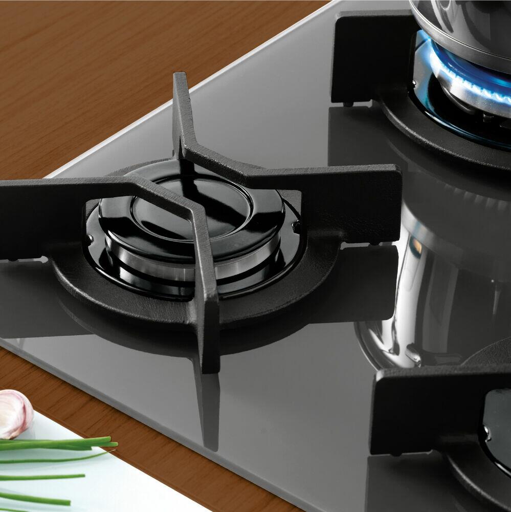 Cooktop a Gás 5 Bocas TC Infinity Vidro Preto Fischer