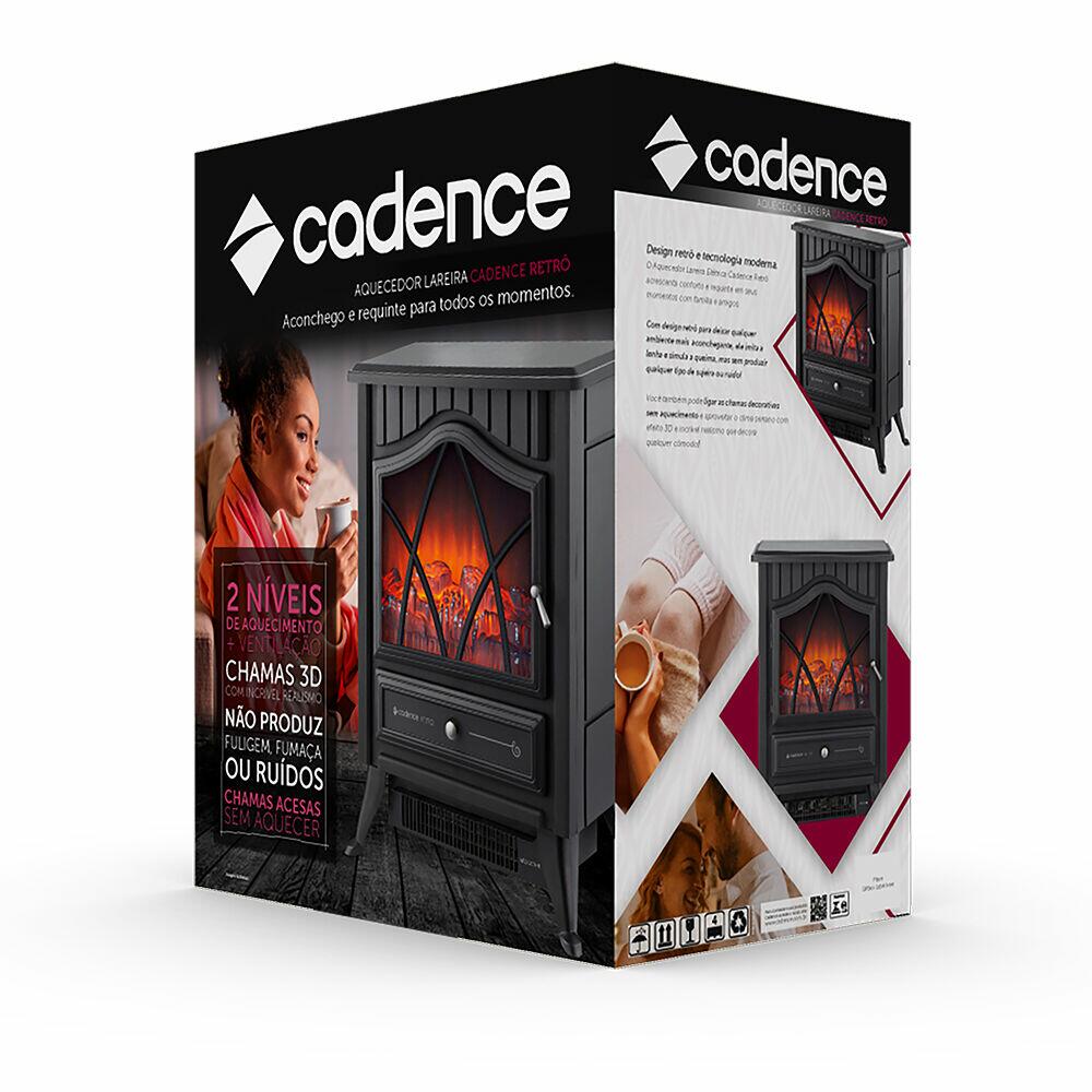 Aquecedor de Ambientes Halógeno AQC810 1800W Preto Cadence
