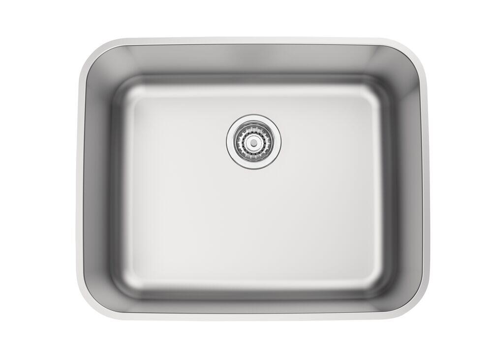 Cuba para Cozinha de Embutir Inox Simples 50x40cm R6 Acetinado Com Válvula Tramontina