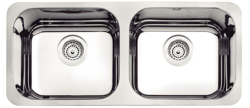 Cuba para Cozinha de Embutir para Cozinha Tramontina Hor 89x39cm Inox Alto Brilho com Válvula