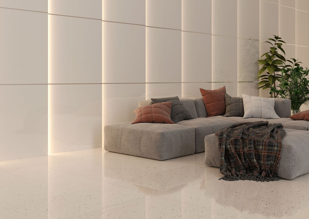 Porcelanato Polido Stelar White 59x118,2 Retificado Eliane