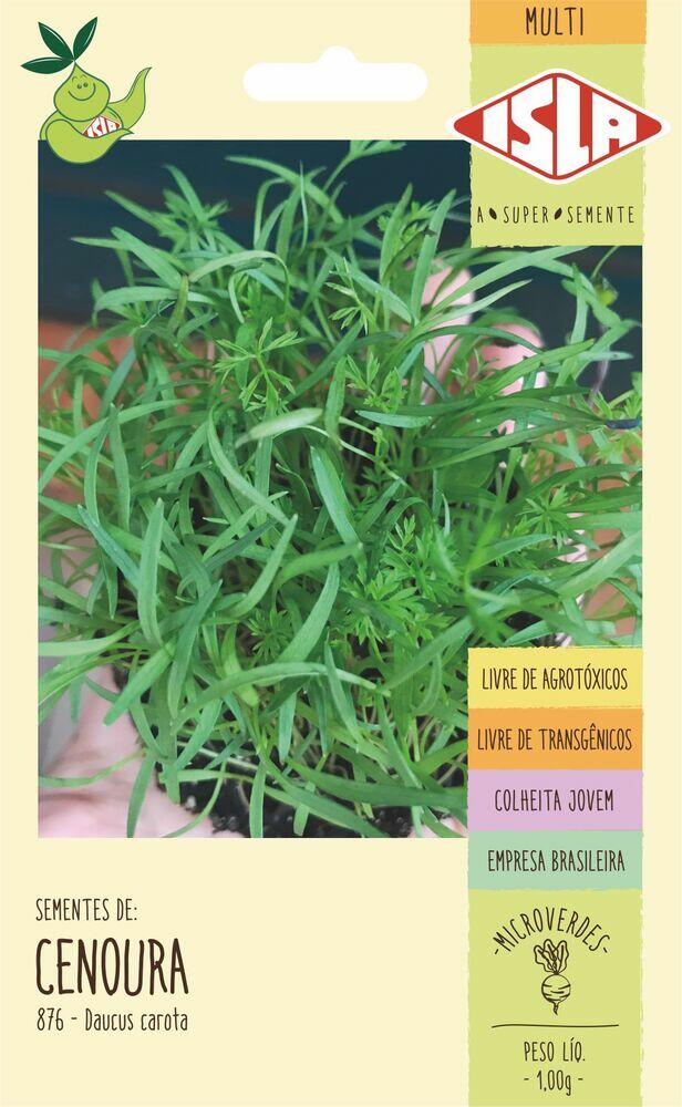 Semente Verduras Cenoura Brasileira Isla 25gr