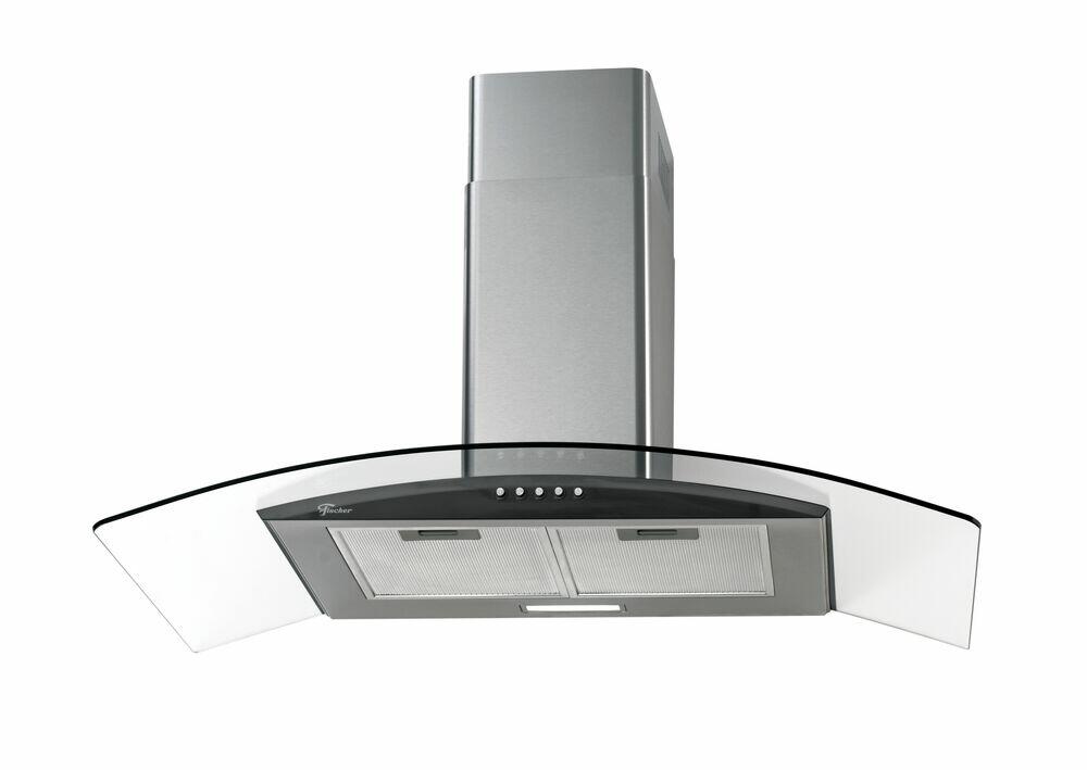 Coifa de Parede Fit Vidro 90cm Inox Fischer