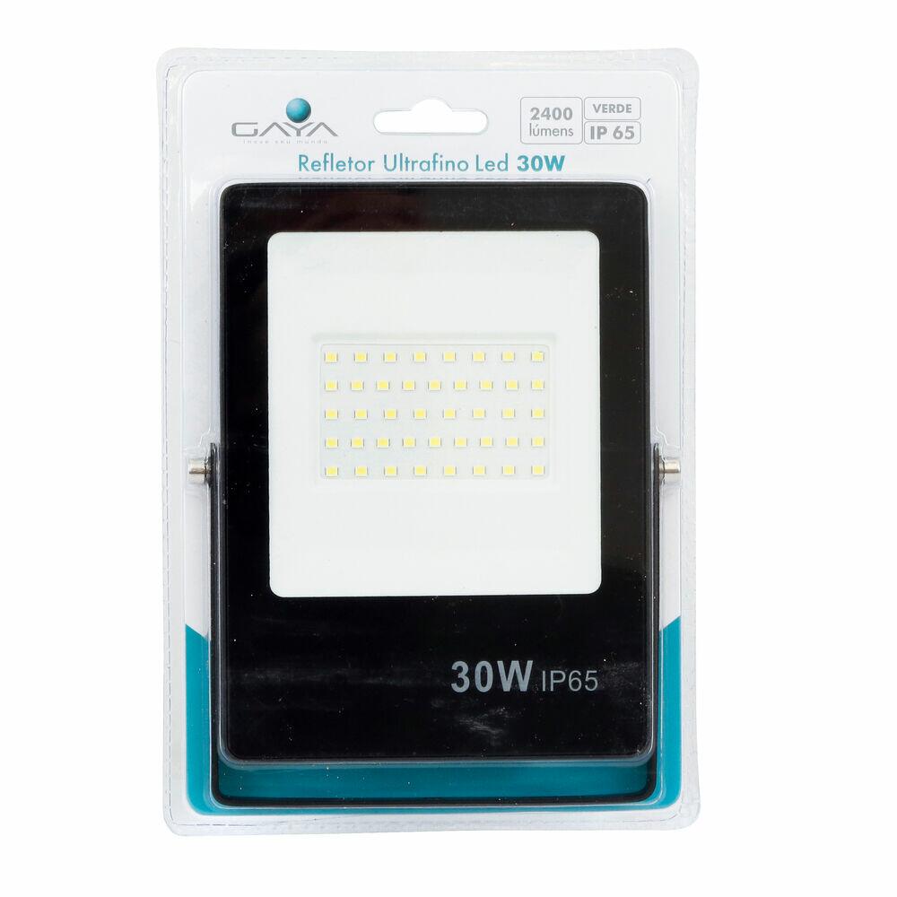 Refletor LED Ultrafino Gaya 30W Verde Bivolt
