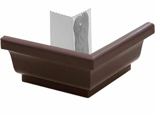 Esquadro Externo Alumínio Marrom Bella Calha Cacupé
