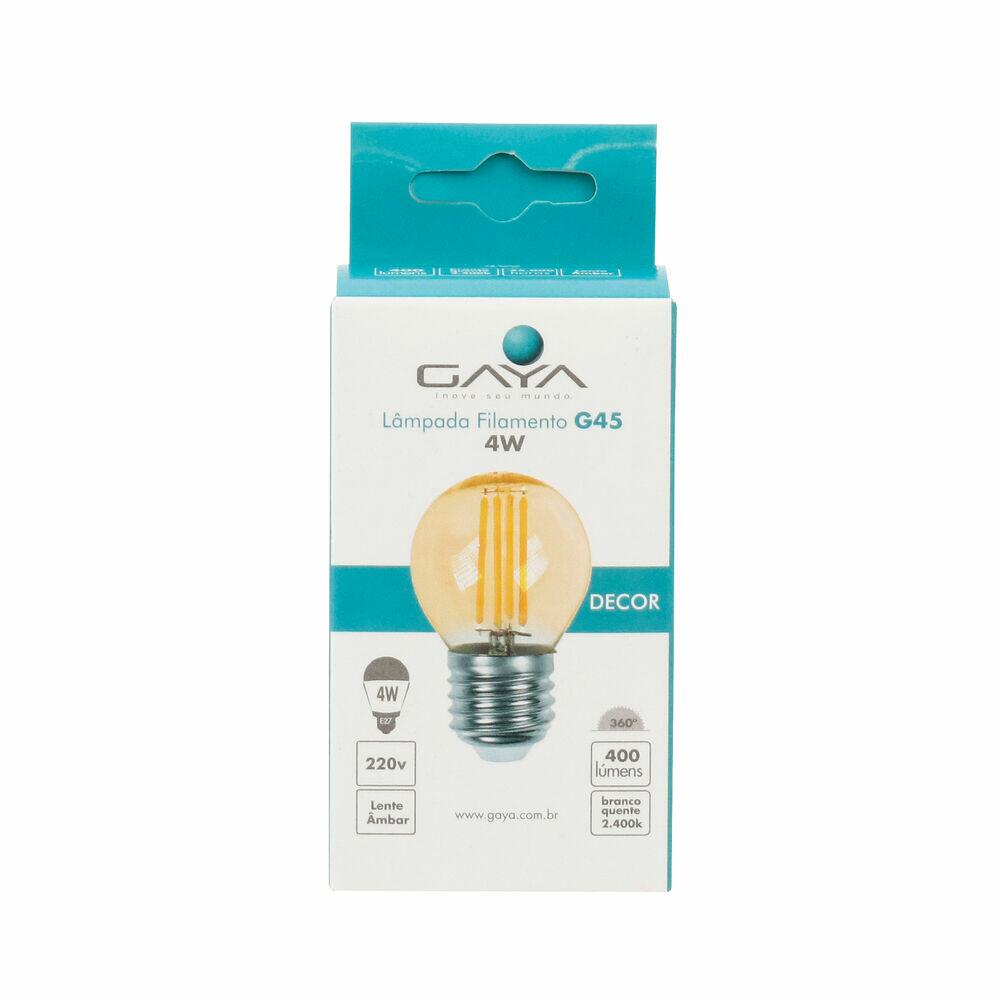 Lâmpada LED Filamento Vintage G45 Gaya 220V 2400K
