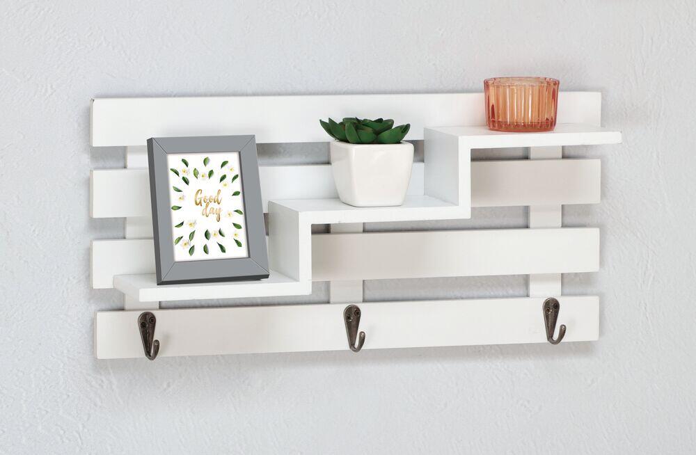 Prateleira Triple 40x10x8,5cm Branca Diagonal
