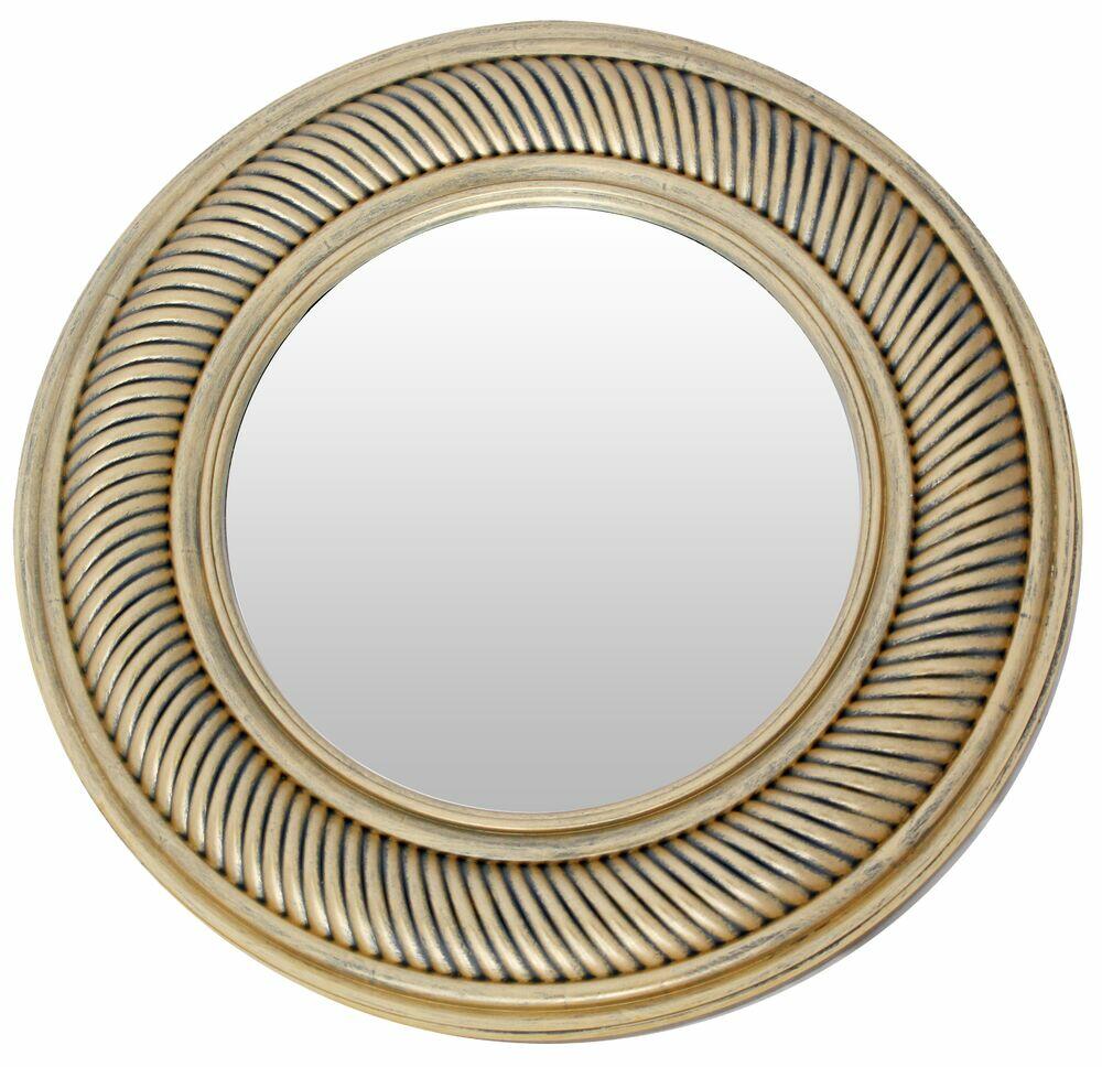 Espelho Diagonal Positano Redondo 50,7cm Dourado M004B