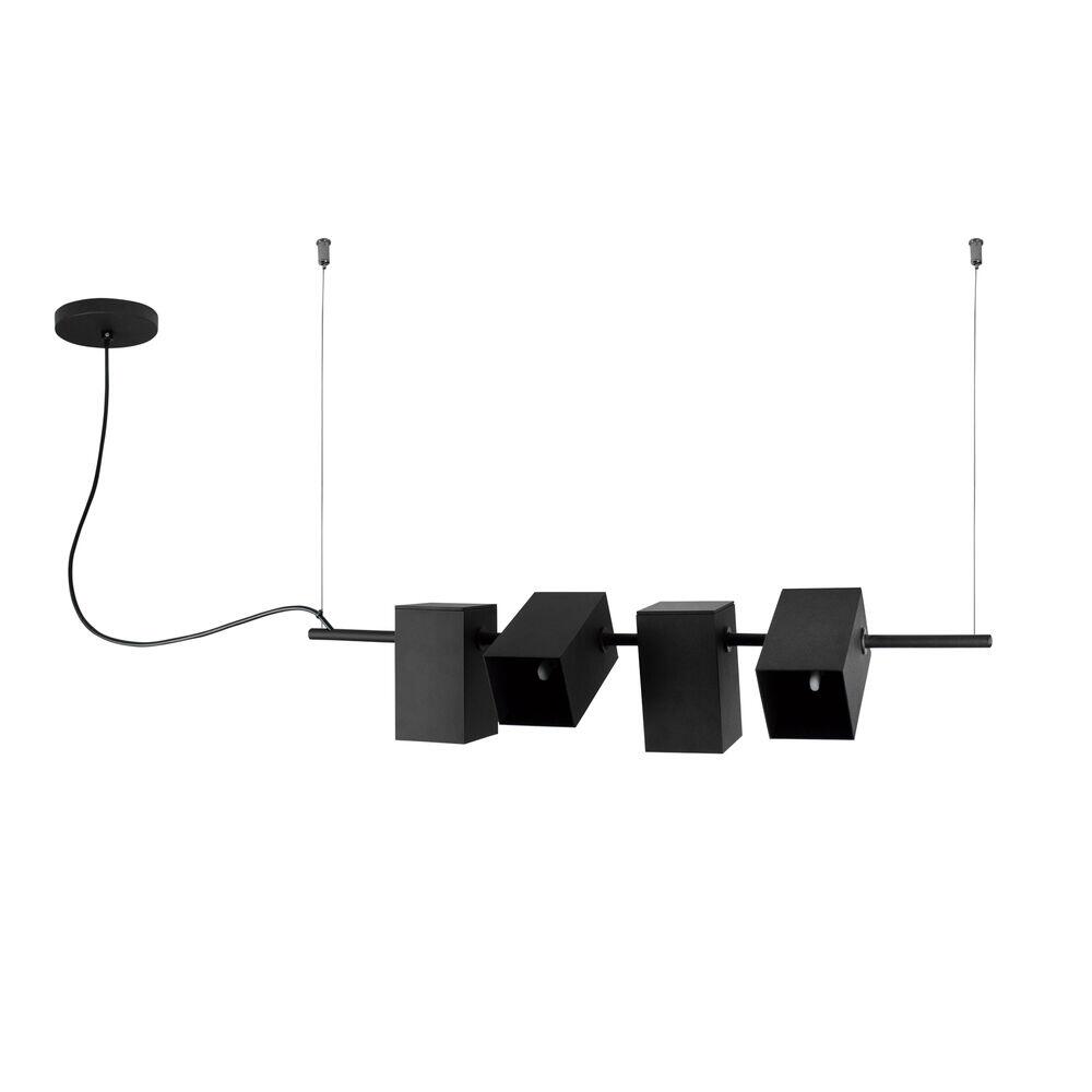 Arandela Iluminação 4 lâmpadas 3W preto Blumenau