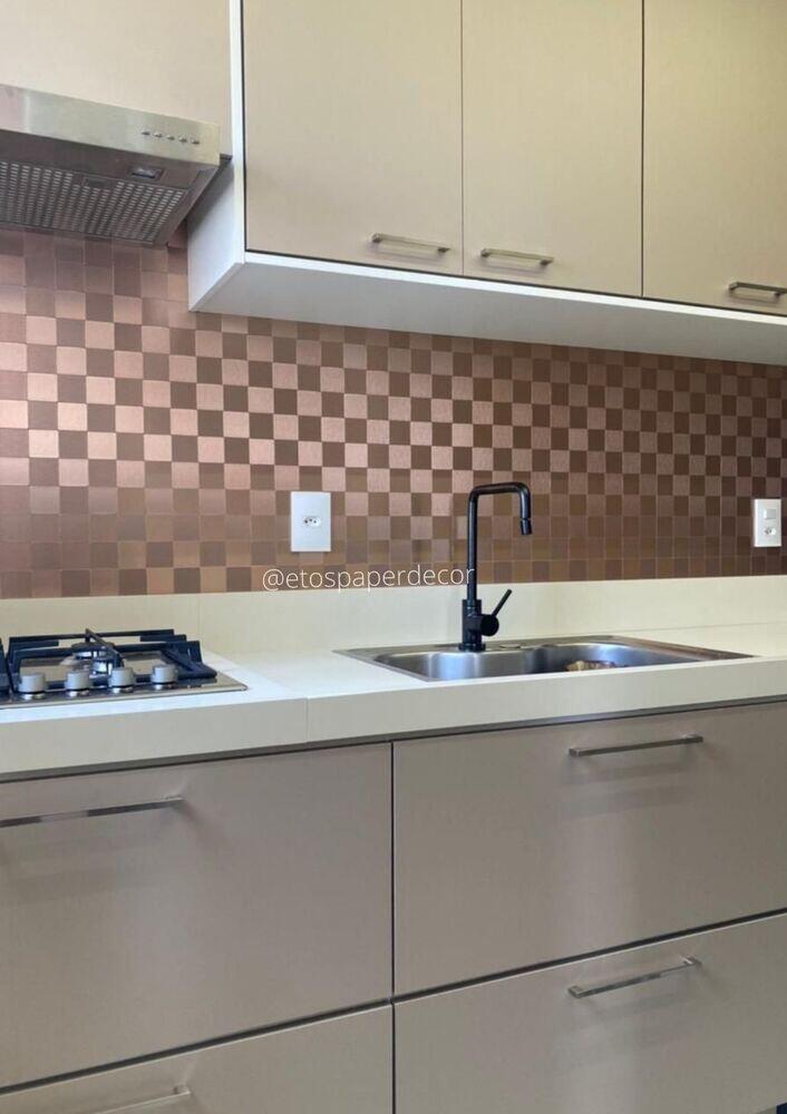 Pastilha Autocolante 30,5x30,5 Bronze Glass Mosaic